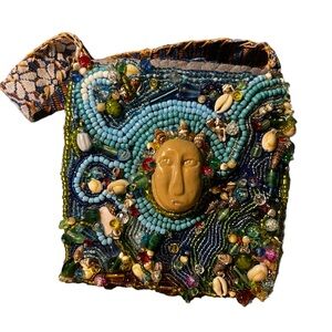 Hand-crafted Bead embroidered bag